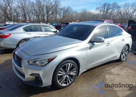 2018 Infiniti Q50 3.0T Sport z USA, uszkodzony, nr VIN JN1EV7AR6JM432537